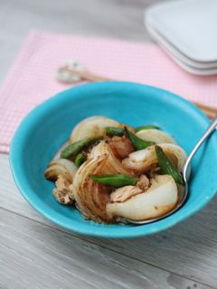新玉とスナップえんどうのツナバタ醤油炒め-レシピのメイン写真