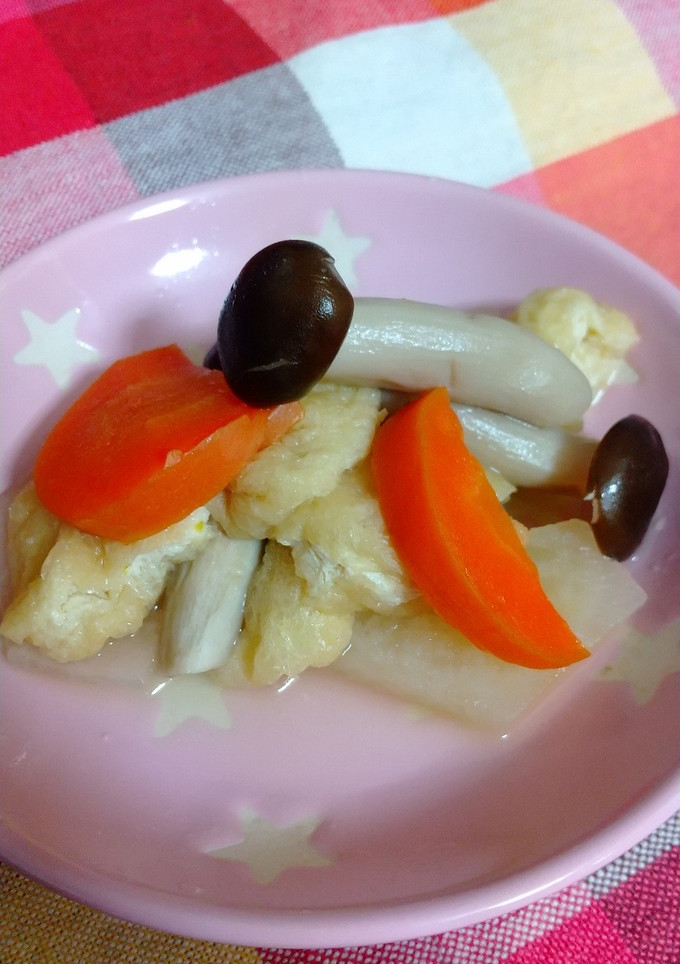 絹揚げと野菜たちの煮物-レシピのメイン写真