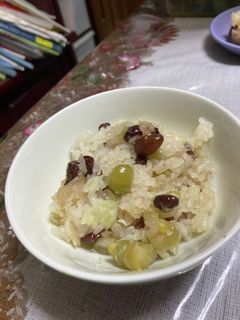 甘納豆オガタおこわ-レシピのメイン写真