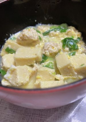 鳥ミンチ　高野豆腐　卵　オガタ煮-レシピのメイン写真
