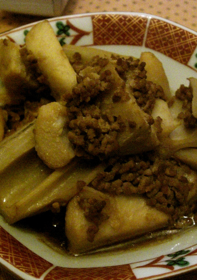 里芋とﾚﾝｺﾝの簡単煮物-レシピのメイン写真