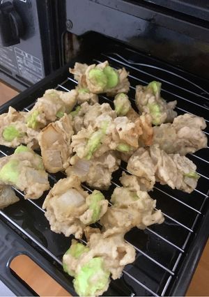 春味ベジ☆そら豆と新玉ねぎのかき揚げ-レシピのメイン写真