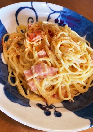 【お昼ご飯】七味で☆和風カルボナーラ-レシピのメイン写真