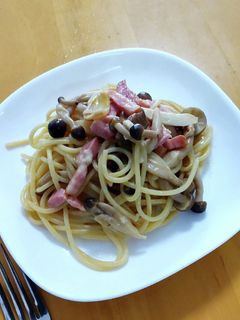 キノコとベーコンの和風パスタ-レシピのメイン写真