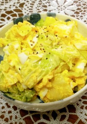 キャベツの卵サラダ-レシピのメイン写真