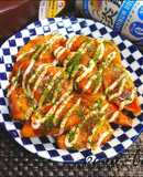 節約レシピ♪焼きそばソース照りマヨチキン