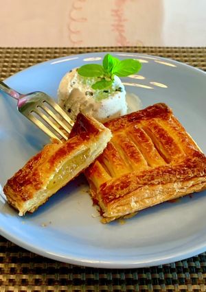 あっという間！アップルパイのアイス添え-レシピのメイン写真