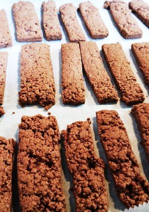 オリーブオイルのざくざくココアクッキー-レシピのメイン写真