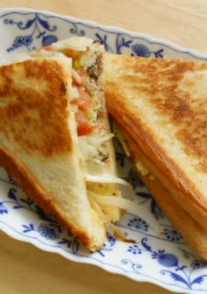 【バランス】サバと野菜のホットサンド-レシピのメイン写真