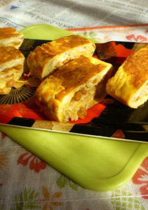しらす&納豆入り厚焼き玉子-レシピのメイン写真