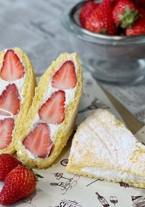 いちごのビスキュイフルーツサンド-レシピのメイン写真