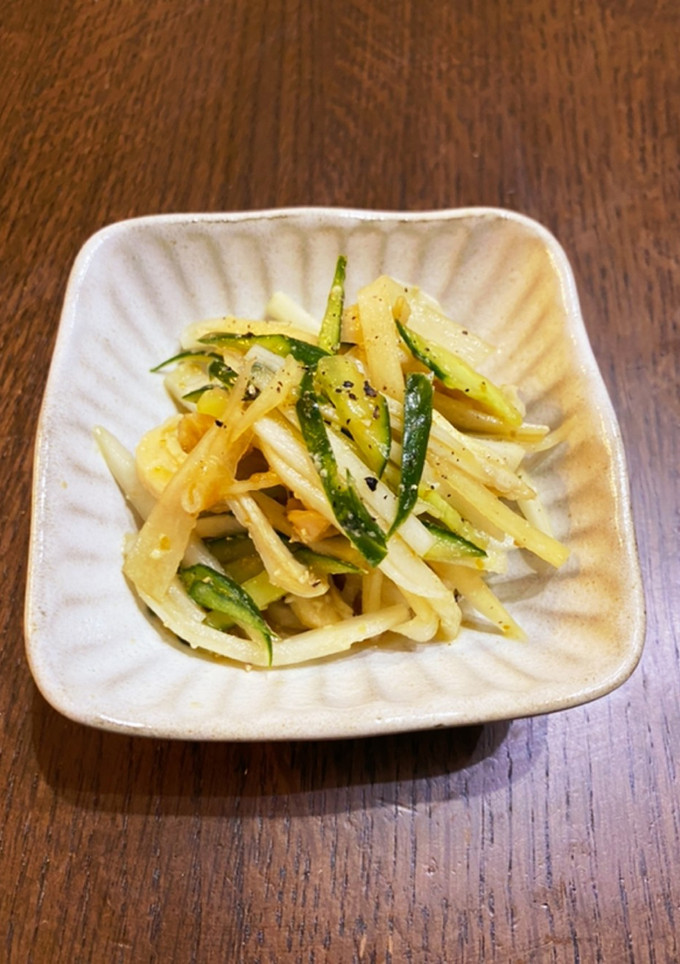 鶏皮のポン酢和え（柚子胡椒風味）-レシピのメイン写真