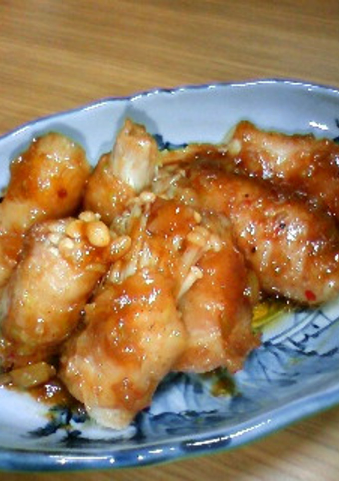長ネギからこんにちは♪エノキの豚バラ巻き-レシピのメイン写真