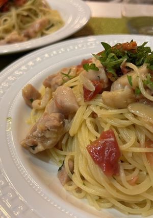 鶏と梅のペペロンチーノ-レシピのメイン写真
