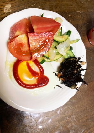 隙間埋レンジ洋風ズッキーニきゅうりサラダ-レシピのメイン写真