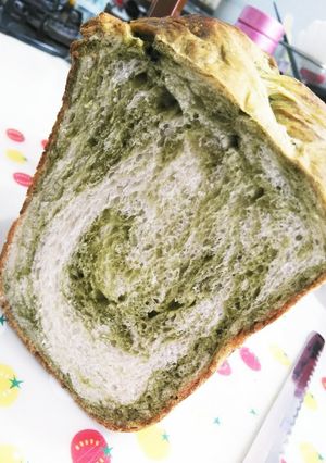 ホームベーカリーで抹茶マーブルパン-レシピのメイン写真