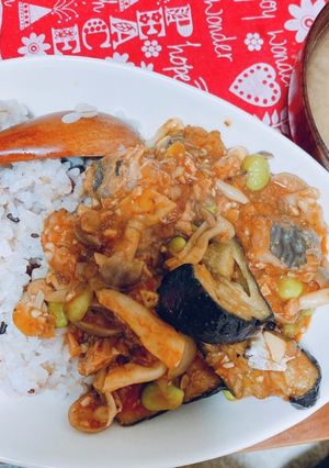 鯖のトマト缶でトマト煮込み-レシピのメイン写真