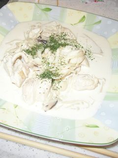 ささみとキノコのクリーム煮-レシピのメイン写真