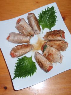 トマトの大葉&豚肉巻き-レシピのメイン写真