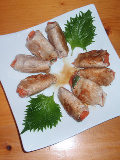 トマトの大葉&豚肉巻き-レシピのメイン写真