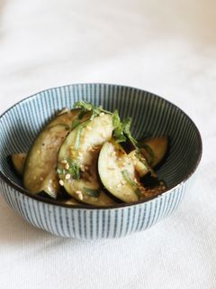即席漬け物♪茄子と大葉の和え物-レシピのメイン写真