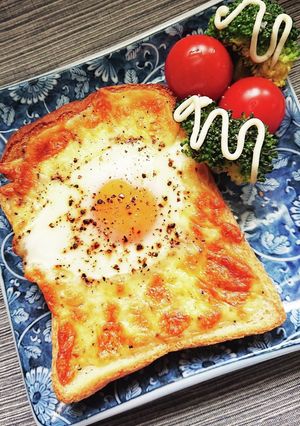 ハムチーズエッグトースト♪-レシピのメイン写真