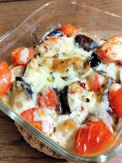 鉄板◎ナスとトマトのチーズ焼き◎トロトロ-レシピのメイン写真