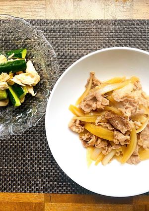 サッパリ牛皿&タイ風キュウリとささ身和え-レシピのメイン写真