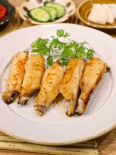 魚焼きグリルで時短簡単!手羽中の塩焼き♡-レシピのメイン写真