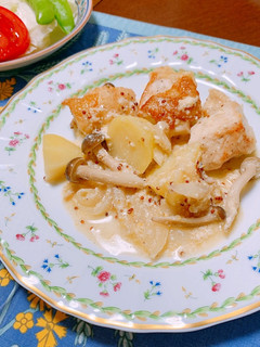 ★鶏肉の粒マスタードクリーム煮★-レシピのメイン写真
