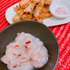 รูปของ 甘エビの塩麹和え♪