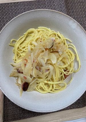 新玉ねぎパスタ-レシピのメイン写真
