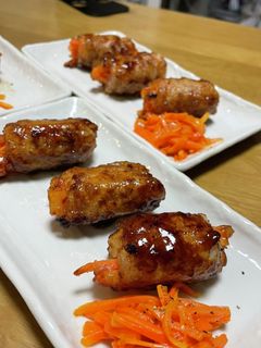相性バツグン 大根キムチと人参の豚肉巻き-レシピのメイン写真