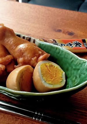 手羽元と茹で玉子のほったらかし甘辛煮-レシピのメイン写真