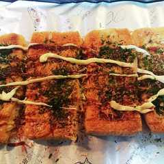 รูปของ 油揚げのハムチーズサンド