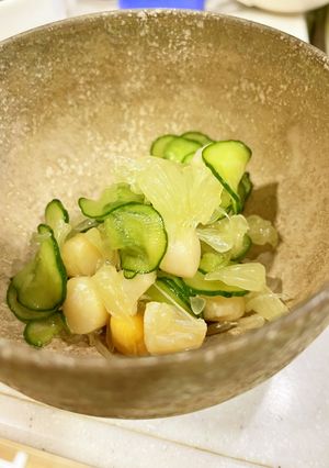 柑橘と小柱の酢の物-レシピのメイン写真