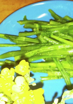 美味しい！菜の花のかたい茎の“ガム”-レシピのメイン写真