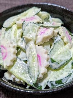 きゅうりとなるとのわさびマヨネーズ和え-レシピのメイン写真