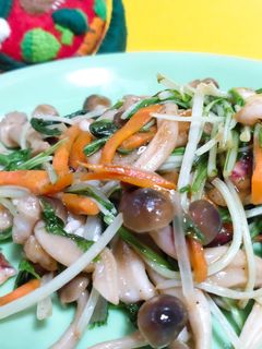 水菜といかの炒めもの-レシピのメイン写真