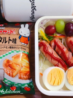 簡単スナックサンド茹で卵ソーセージ弁当-レシピのメイン写真