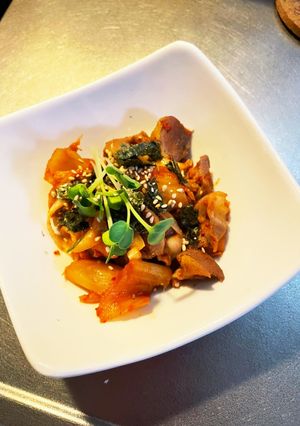 豚肉だけじゃないよ、砂肝キムチ炒め-レシピのメイン写真