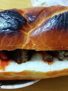 ハンバーグとロシアパンのサンドイッチ-レシピのメイン写真