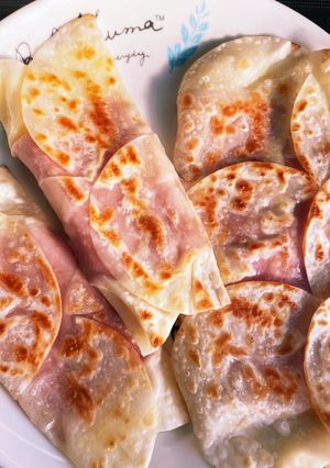 餃子の皮で！簡単チーズベーコンサンド♡-レシピのメイン写真