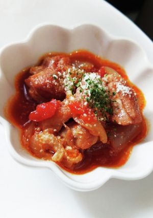 電気圧力鍋で簡単♪鶏の赤ワイン煮込み-レシピのメイン写真