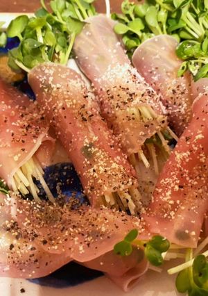生ハムかいわれ巻き-レシピのメイン写真