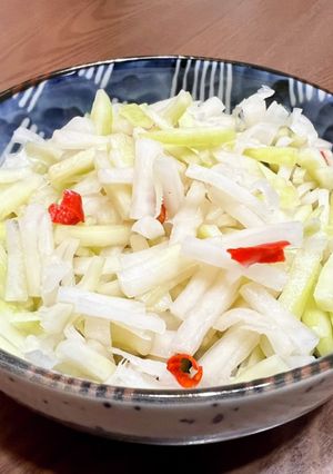 簡単ムダなし♪大根皮と端材のぱりポリ漬け-レシピのメイン写真