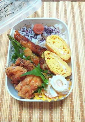 息子弁当～隙間にちくわ明太子サラダ-レシピのメイン写真