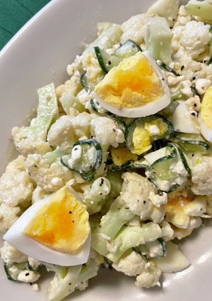 カリフラワーとゆで卵のチーズサラダ-レシピのメイン写真