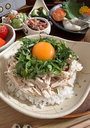 ヘルシーサラダチキン丼-レシピのメイン写真