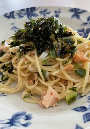 簡単梅シーチキンパスタ-レシピのメイン写真